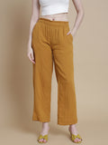 Prisma | Muslin Pant - Privé Collection by Prisma - Mustard Fashion Wears