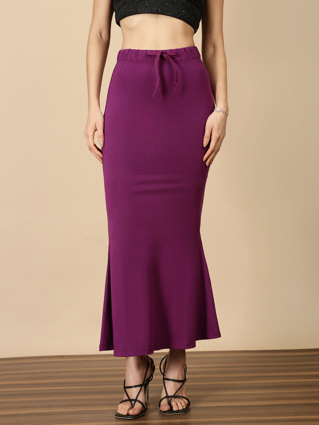 Cotton Saree Shaper-Plum