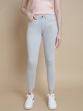 Prisma | Color Jeggings Pocket-Ash Blue Jeggings