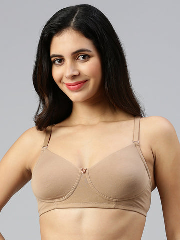 Tee Fit ( Moulded Concealed Kurthi / T-Shirt Bra)-Nude