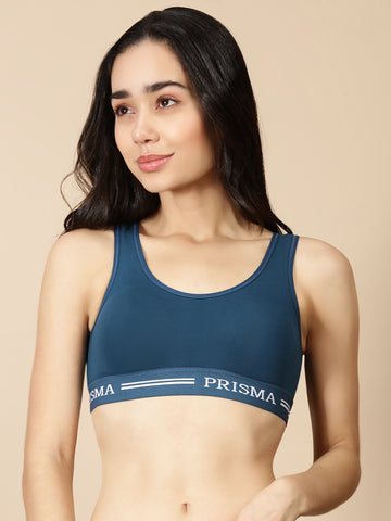 Sporty(Moulded Sports Bra)-Teal
