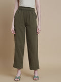 Prisma | Muslin Pant - Privé Collection by Prisma - Olive Fashion Wears