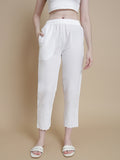 Prisma | Schiffli Pant - White Design 3 Fashion Wears