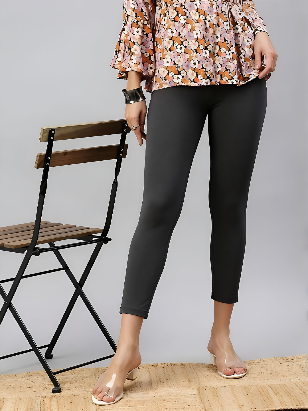 Prisma | Knitted Kurti Pant-Slate Fashion Wears