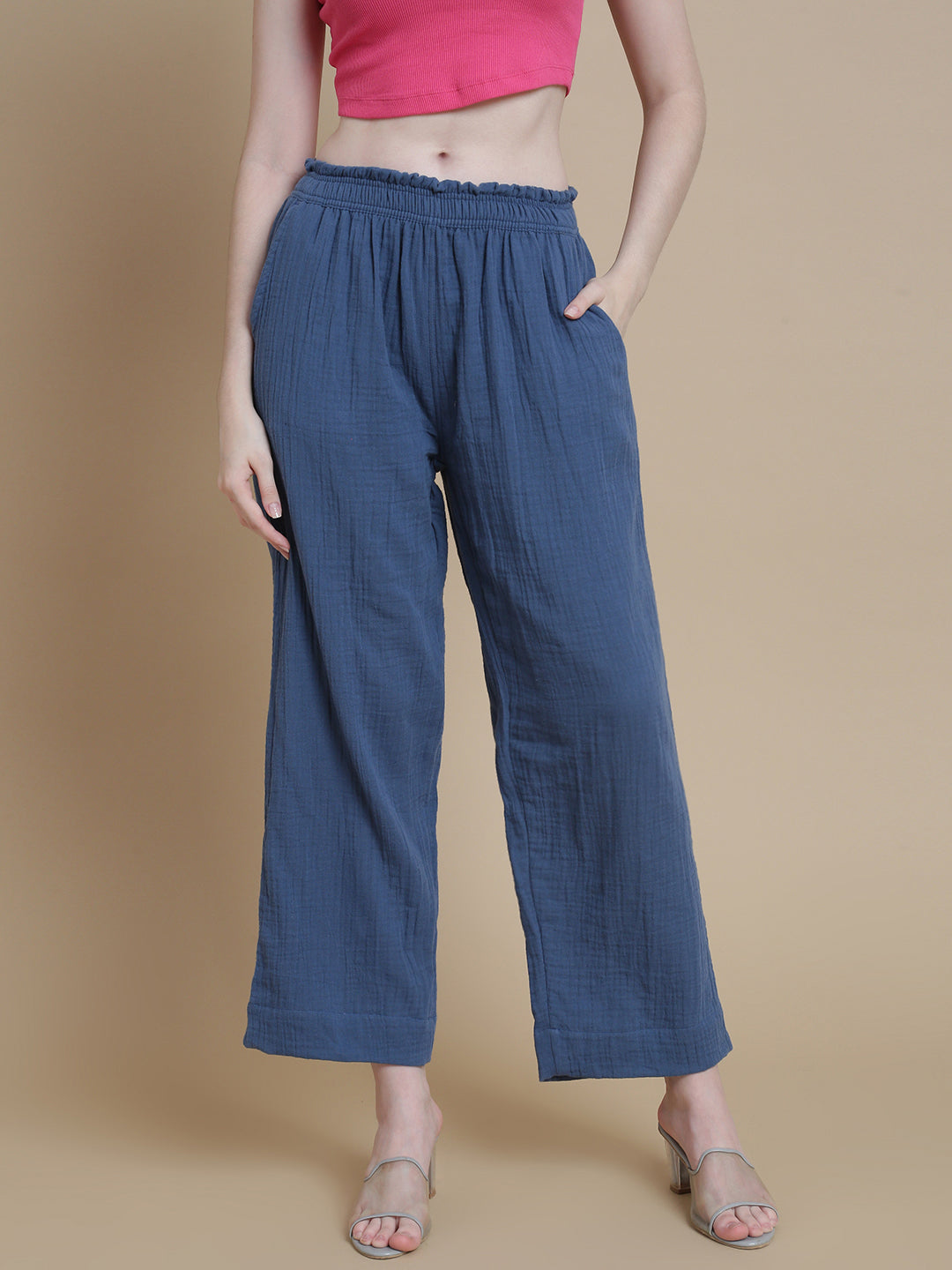 Prisma | Muslin Pant - Privé Collection by Prisma - Jean Blue Fashion Wears