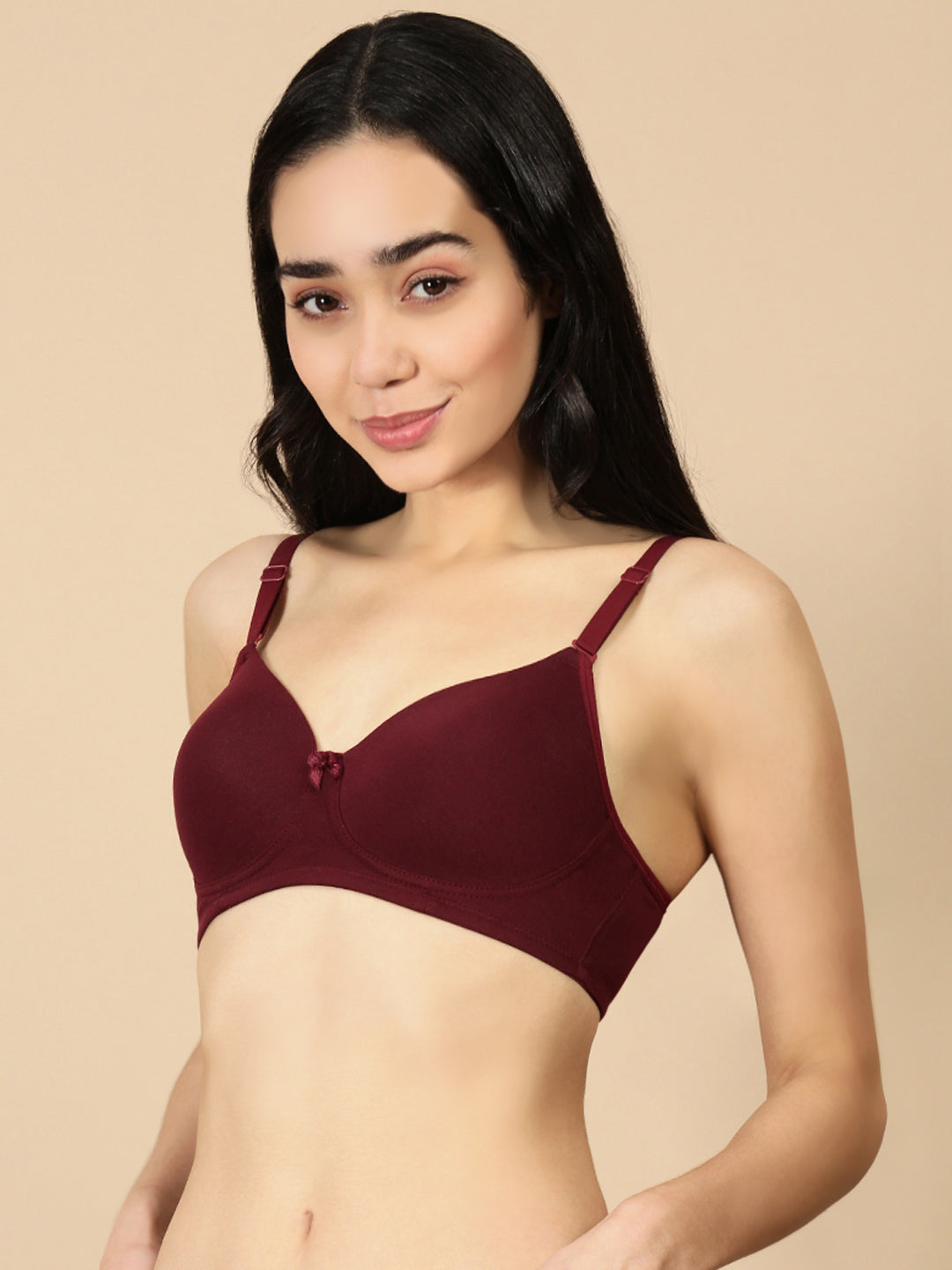 Padded (Padded Removable Hook Bra)-Frenchwine