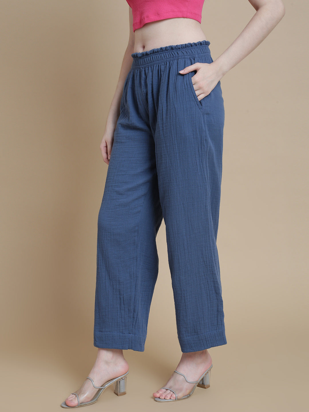 Prisma | Muslin Pant - Privé Collection by Prisma - Jean Blue Fashion Wears