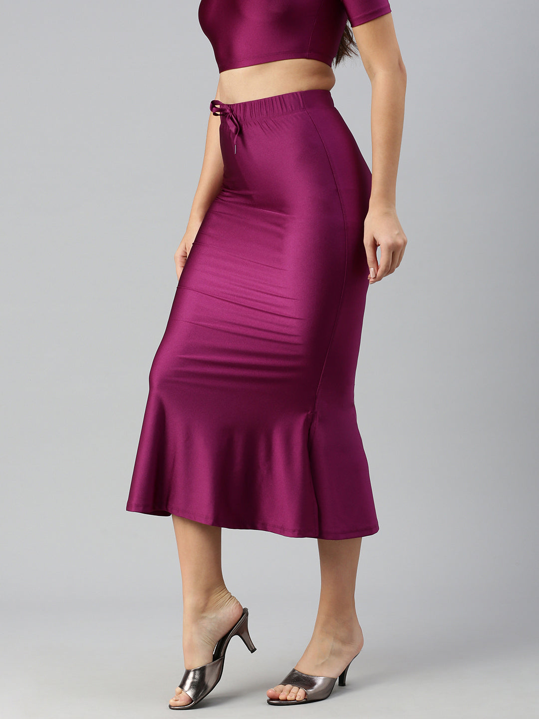 Cotton Saree Shaper-Plum