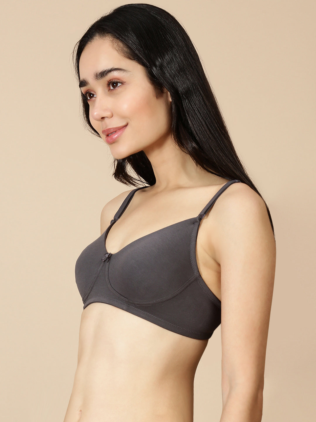 Tee Fit ( Moulded Concealed Kurthi / T-Shirt Bra)-Slate