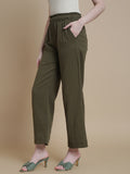 Prisma | Muslin Pant - Privé Collection by Prisma - Olive Fashion Wears