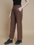 Prisma | Linen Wide Pants - Coffee Active Wear