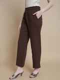 Prisma | Muslin Pant - Privé Collection by Prisma - Brown Fashion Wears