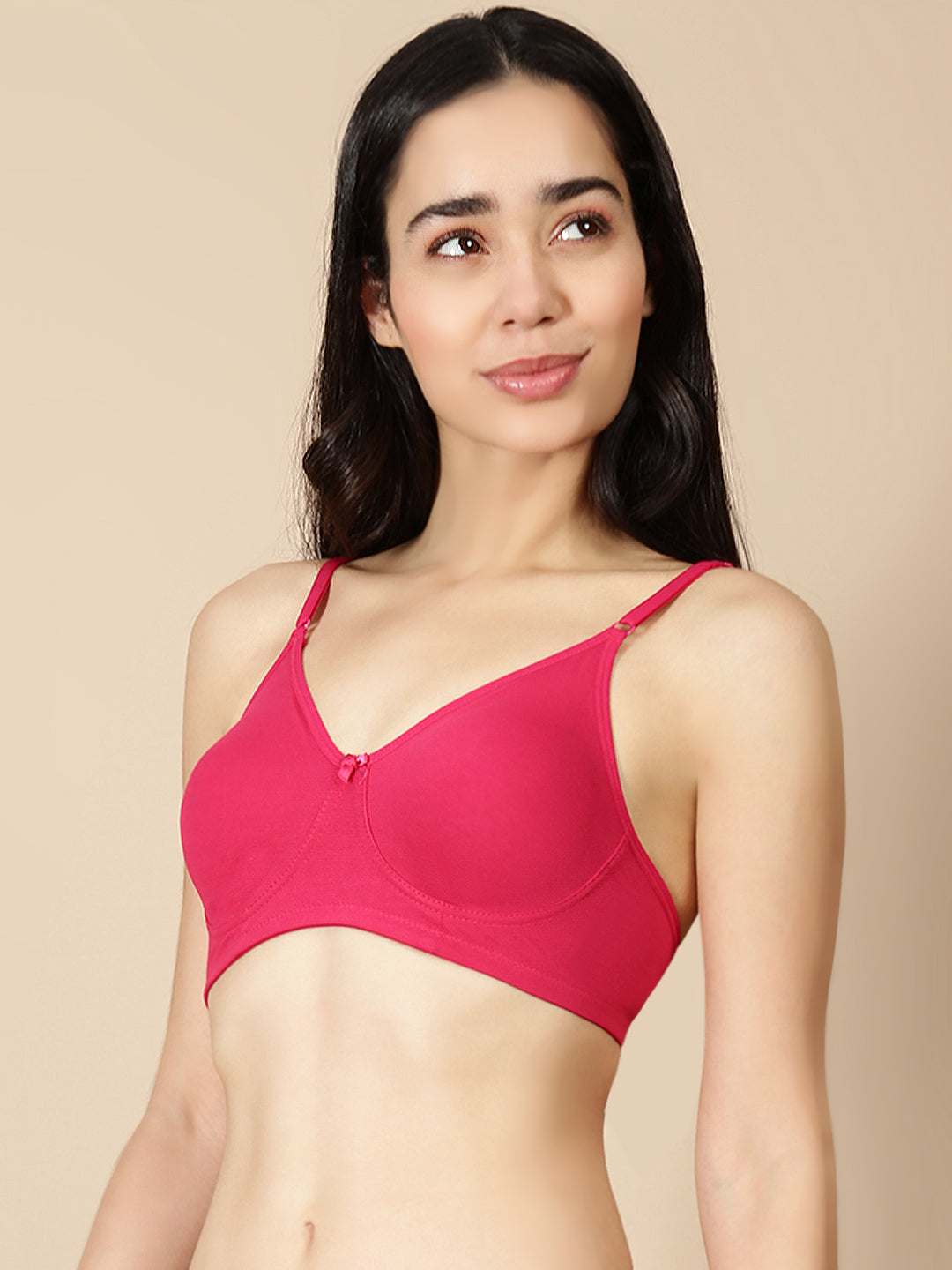 Active Fit (Moulded Basic Bra)-Strawberry