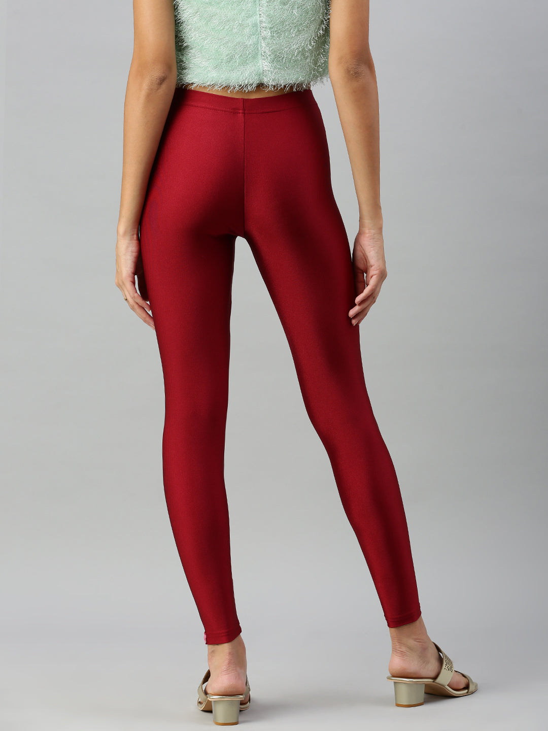 Prisma Shimmer Leggings in Frenchwine for a Chic Look