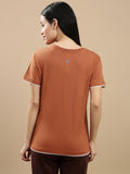 Prisma | Basic Tee-Burnt Orange Athleisure
