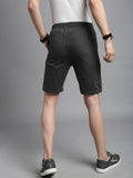 Prisma | Bermudas Zip-Charcoal Melange Athleisure
