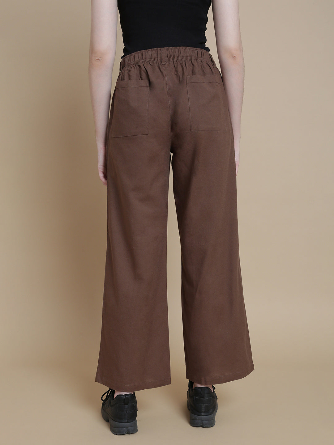 Prisma | Linen Wide Pants - Coffee Active Wear