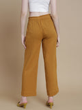 Prisma | Muslin Pant - Privé Collection by Prisma - Mustard Fashion Wears