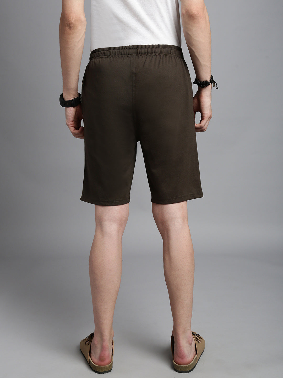 Prisma | Bermudas Zip-Olive Athleisure