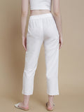 Prisma | Schiffli Pant - White Design 3 Fashion Wears