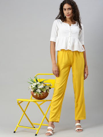 Casual Pant-Gold