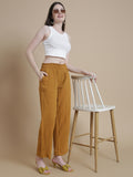 Prisma | Muslin Pant - Privé Collection by Prisma - Mustard Fashion Wears