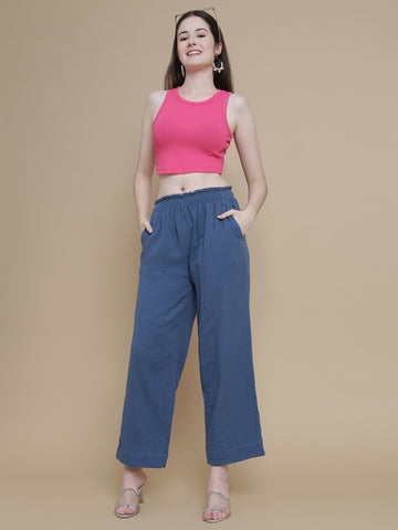 Prisma | Muslin Pant - Privé Collection by Prisma - Jean Blue Fashion Wears