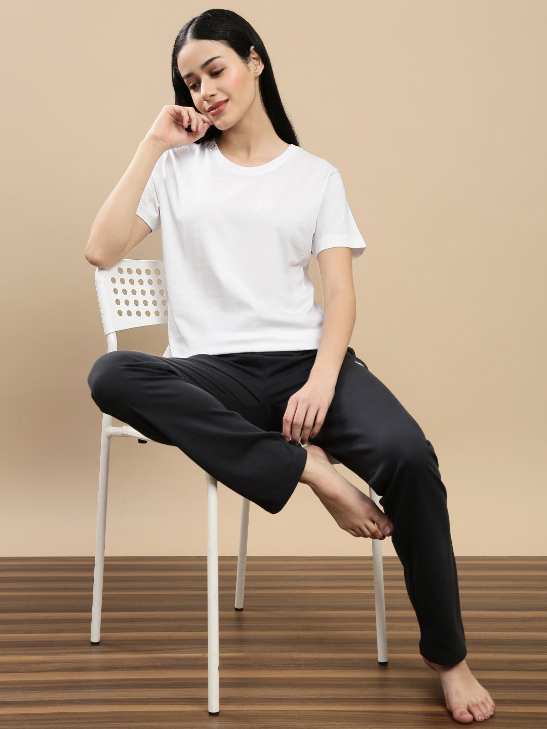 Prisma | Basic Tee-White Athleisure