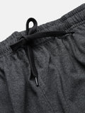 Prisma | Bermudas Zip-Charcoal Melange Athleisure