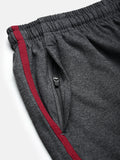 Prisma | Bermudas Zip-Charcoal Melange Athleisure