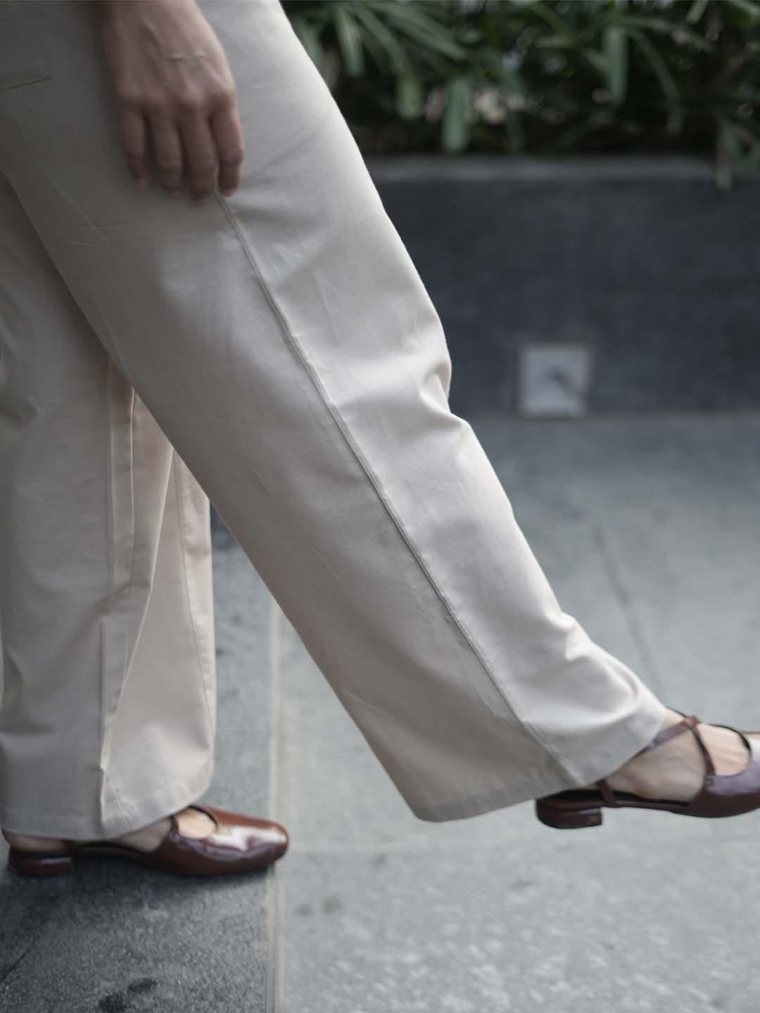 Prisma | Linen Wide Pants - Beige Fashion Wears