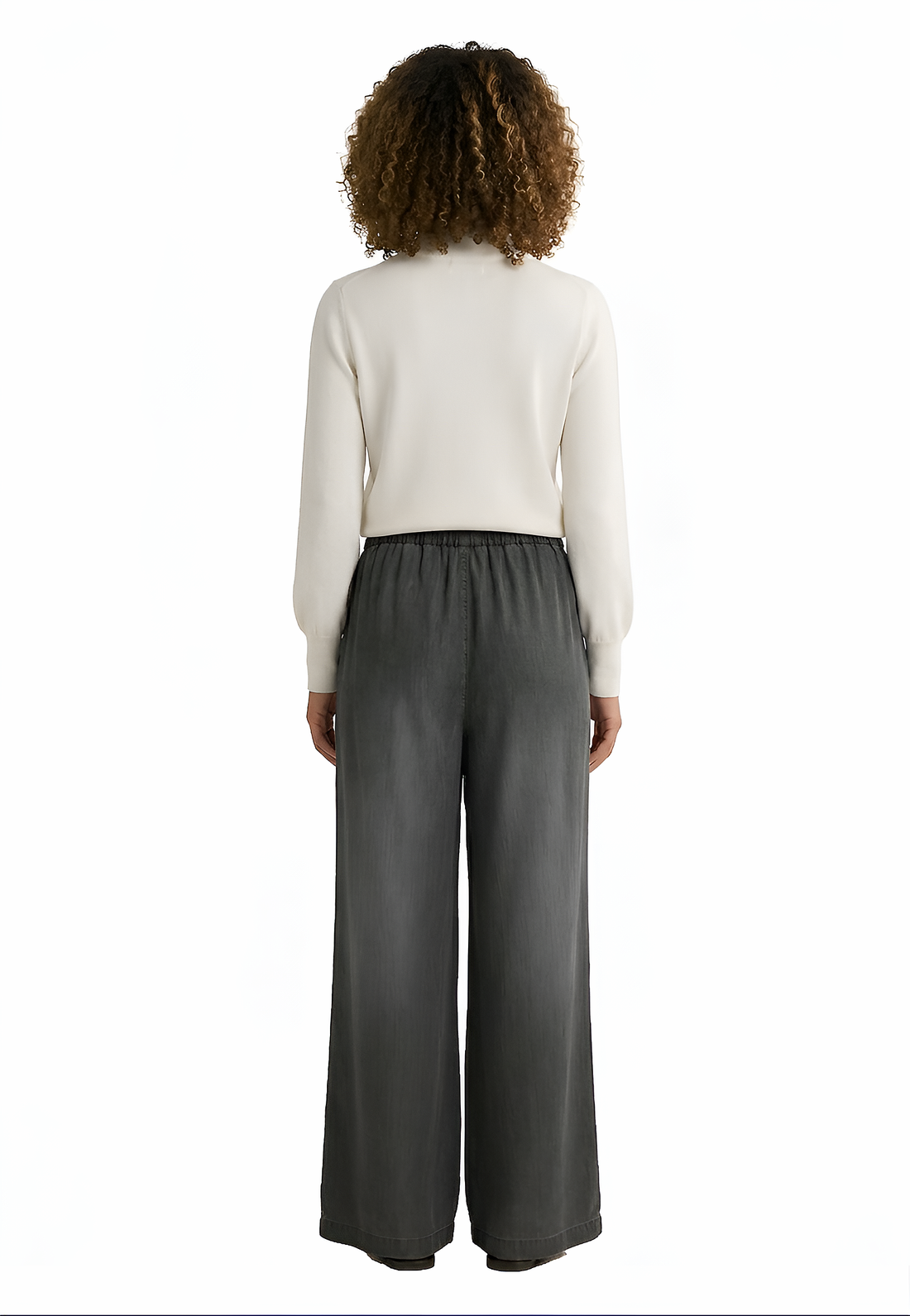 Prisma | Denim Wide Pants - Elephant Black Fashion Wears