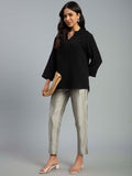 Prisma | Metallic Pant-Silver Fashion Wears