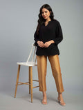 Prisma | Metallic Pant-Antique Gold Fashion Wears