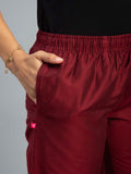 Prisma | Metallic Pant-French Wine Fashion Wears
