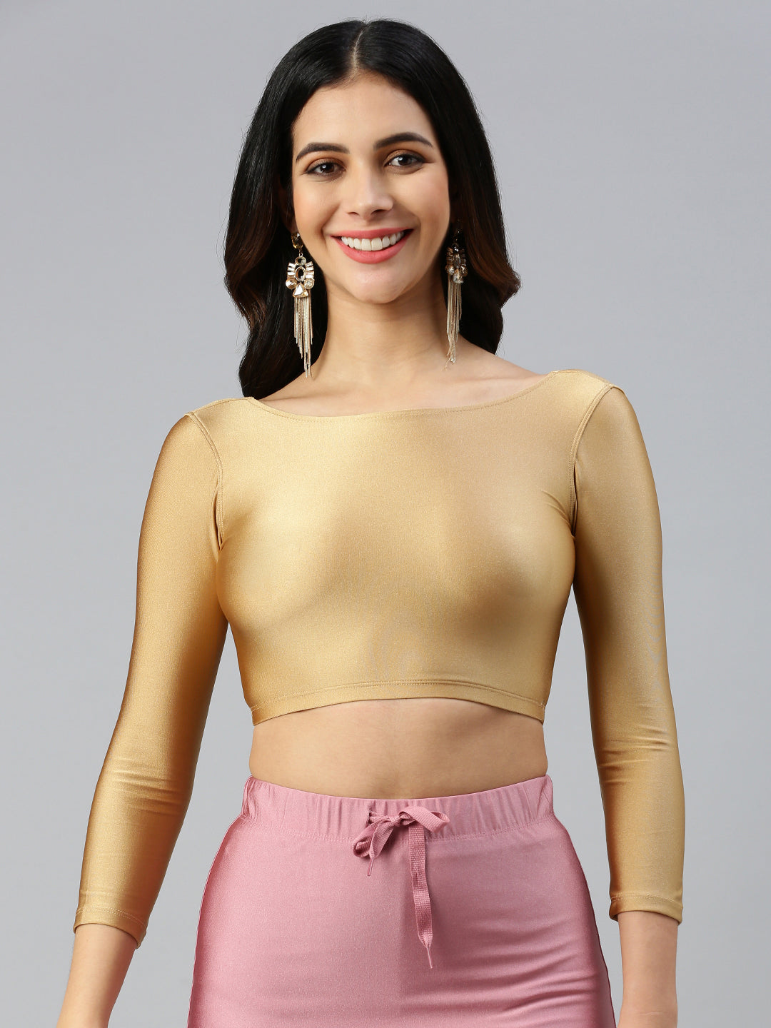 Prisma_Blouse Long Sleeve-Super Gold_View1