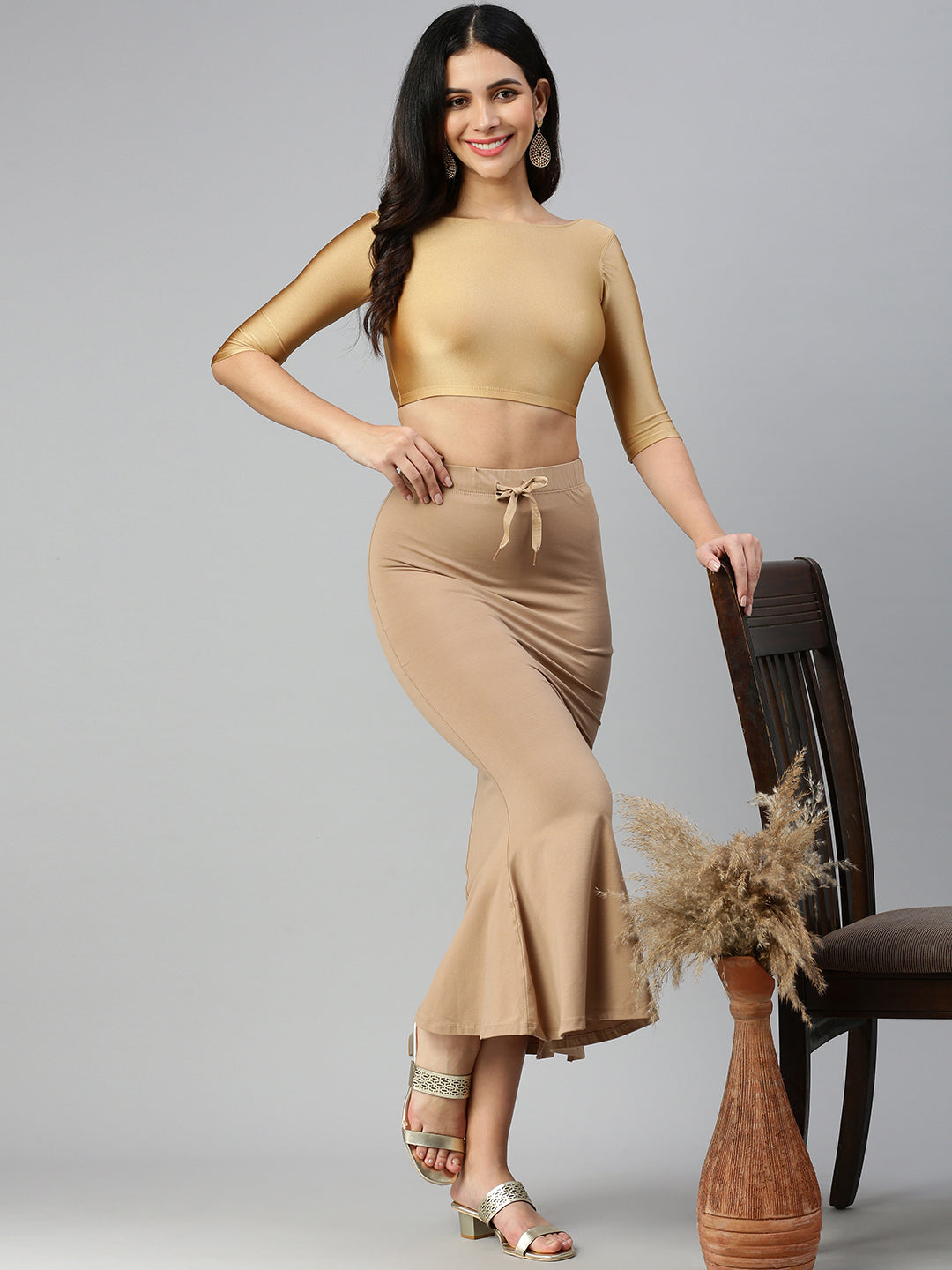 Prisma_Cotton_Saree_Shaper-Nude_View1