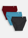 Prisma | Bikini (Pack of 3)-Plain Assorted Lingerie