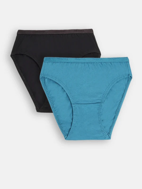 Prisma | Hipster (OE-Outer Elastic) (Pack of 2)-Plain Assorted Lingerie