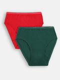 Prisma | Hipster (OE-Outer Elastic) (Pack of 2)-Plain Assorted Lingerie