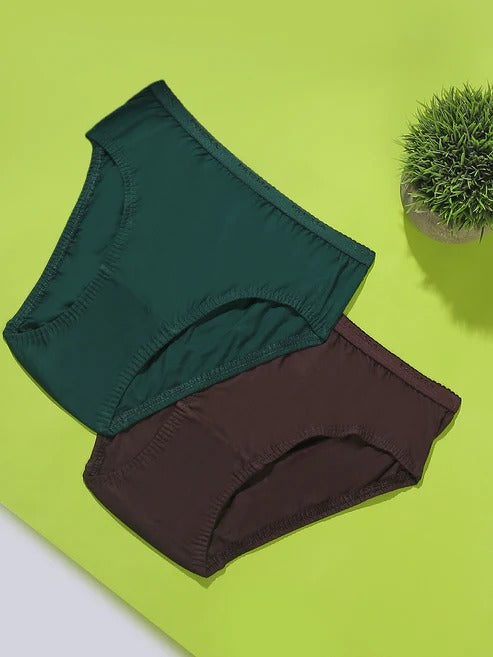 Prisma | Hipster (OE-Outer Elastic) (Pack of 2)-Plain Assorted Lingerie