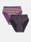 Prisma | Hipster (OE-Outer Elastic) (Pack of 2)-Print Assorted Lingerie