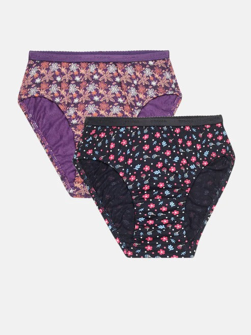 Prisma | Hipster (OE-Outer Elastic) (Pack of 2)-Print Assorted Lingerie