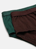 Prisma | Hipster (OE-Outer Elastic) (Pack of 2)-Plain Assorted Lingerie
