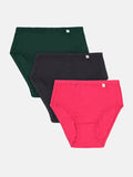 Prisma | Hipster (IE-Invisible Elastic) (Pack of 3)-Plain Assorted Lingerie