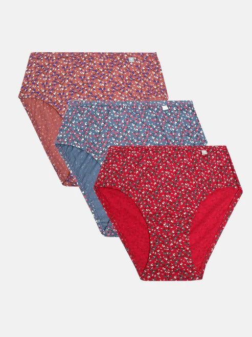 Prisma | Hipster (IE-Invisible Elastic) (Pack of 3)-Print Assorted Lingerie