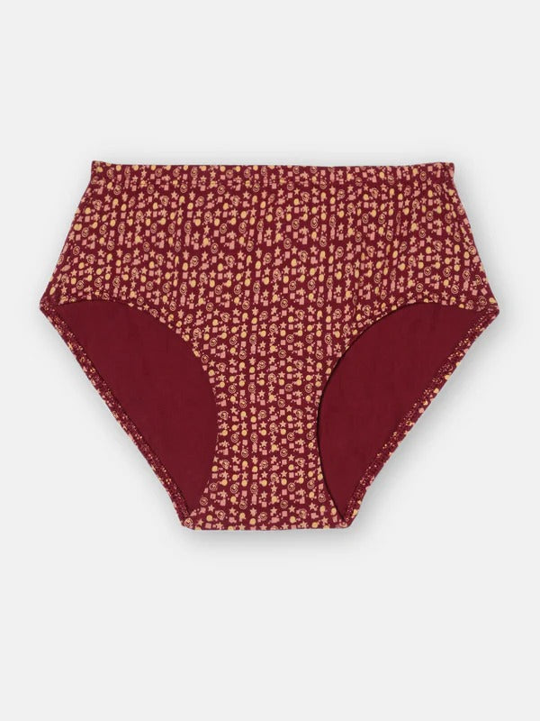 Prisma | High Waist (IE-Invisible Elastic) (Pack of 3)-Print Assorted Lingerie
