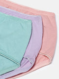 Prisma | High Waist Panty(OE-Outer Elastic) (Pack of 3)-Plain Assorted Lingerie