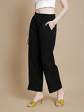 Prisma | Muslin Pant - Privé Collection by Prisma - Black Fashion Wears
