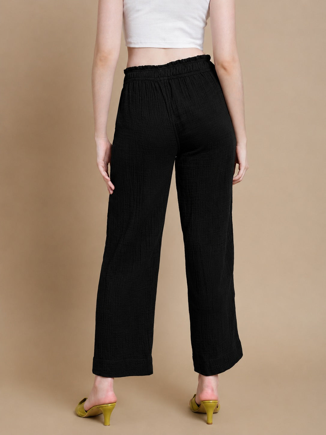 Prisma | Muslin Pant - Privé Collection by Prisma - Black Fashion Wears